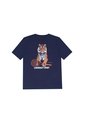 Camiseta Básica Azul Con Estampado Divertido Para Niño de Tennis