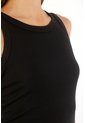 Tennis Camiseta Negra Manga Sisa Para Mujer de Tennis