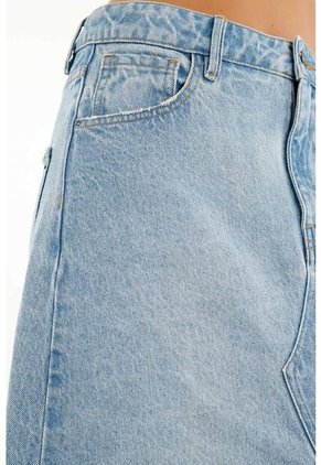 Tennis Falda Azul Con Ruedo Asimétrico Para Mujer