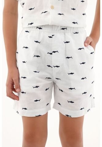 Bermuda Tipo Chino Blanca Para Niño Tennis