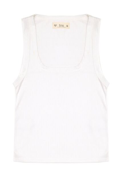 Tennis Camiseta Tipo Esqueleto En Rib Para Mujer