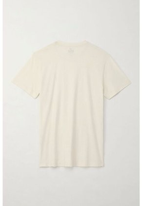 Tennis Camiseta Básica Con Mini Print Crudo Para Hombre