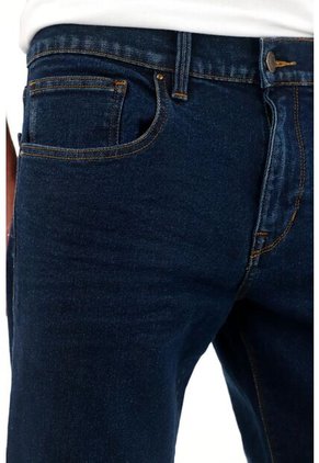 Tennis Jean Recto De Tiro Medio Azul Oscuro Para Hombre