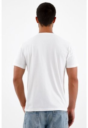 Tennis Camiseta Cuello Redondo Blanca Para Hombre
