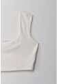 Tennis Camiseta Crop Manga Sisa Crudo Para Mujer de Tennis