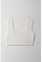 Tennis Camiseta Crop Manga Sisa Crudo Para Mujer de Tennis