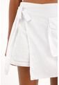 Tennis Falda Short Blanca De Apariencia Lino Para Mujer de Tennis