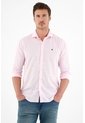 Camisa Rosada Manga Larga Para Hombre de Tennis