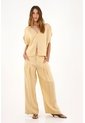 Tennis Camisa Con Escote En V Y Tiras En Espalda Amarilla Para Mujer de Tennis