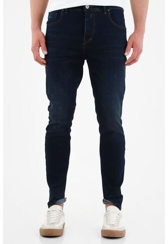 Tennis Jean Super Skinny Azul Oscuro Para Hombre Tennis