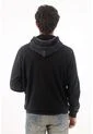 Tennis Buzo Regular Fit Con Efecto Lavado En Algodón Negro Para Hombre de Tennis