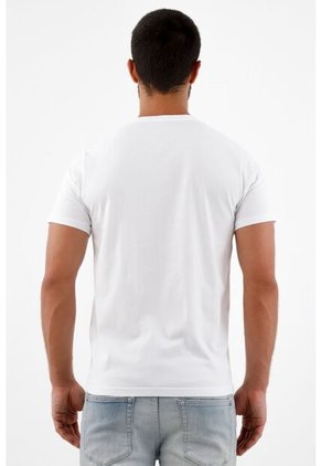 Tennis Camiseta Blanca Estampada Para Hombre