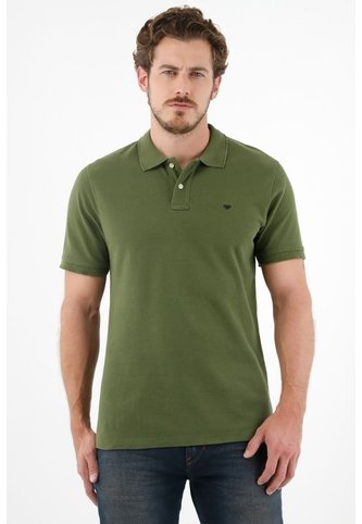 Tennis Polo Verde Con Raqueta Multicolor Para Hombre Tennis