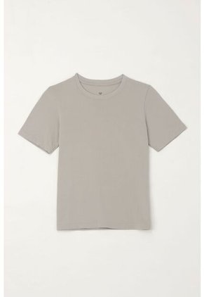 Camiseta Con Estampado En Espalda Gris Para Niño