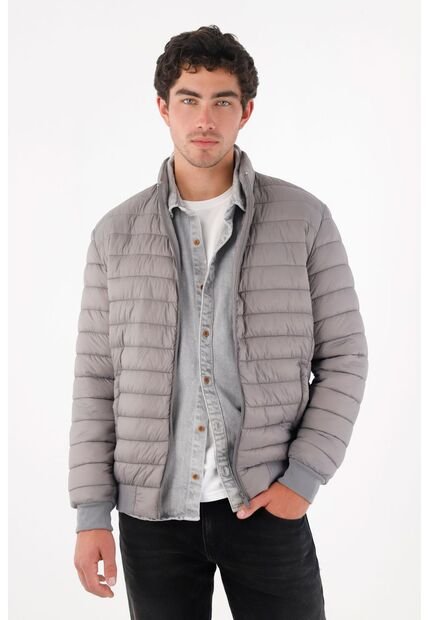 Tennis Chaqueta Acolchada Gris Para Hombre