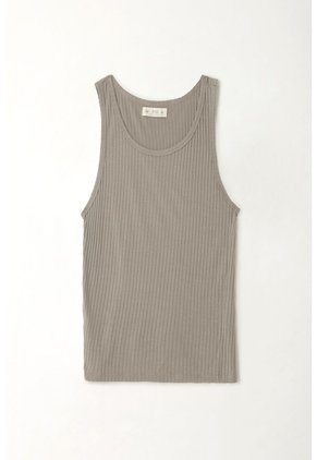 Tennis Camiseta Manga Sisa Gris Con Acabado Suave Para Mujer