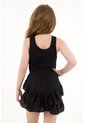 Vestido Corto Con Boleros Y Elástico En La Cintura Para Niña de Tennis