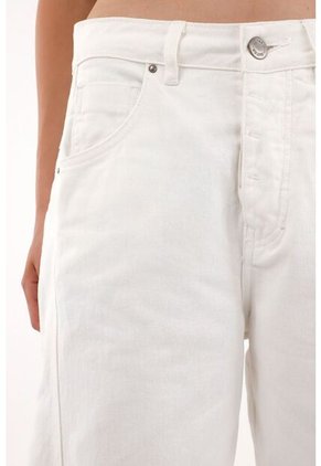 Tennis Jean Horseshoe De Tiro Bajo En Denim Crudo Para Mujer