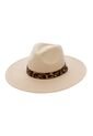 Sombrero De Mujer, Estilo Texano Con Cinta De Animal Print Decorativa, Color Crudo de Tennis