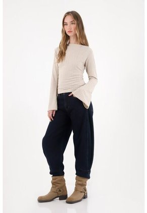 Tennis Camiseta Con Puños Tipo Campana Para Mujer