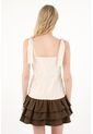 Tennis Vestido Corto De Escote Recto Crudo De Ajuste Cómodo Para Mujer de Tennis