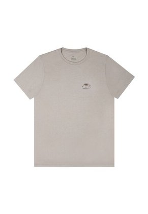 Tennis Camiseta De Manga Corta Estampada Gris Para Hombre