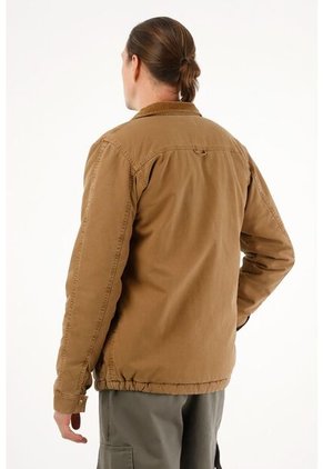 Chaqueta Con Bolsillos En Delantero Para Hombre