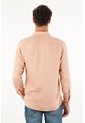 Camisa Manga Larga Rosada Con Teñido Overdye Para Hombre de Tennis
