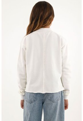 Buzo Crudo Cuello Alto Para Niña