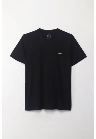 Tennis Camiseta Manga Corta Estampada Negra Para Hombre Tennis