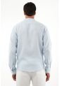 Tennis Camisa Azul En Lino Para Hombre de Tennis