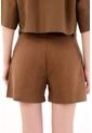 Tennis Short Con Bolsillos Y Cinturón Café Para Mujer de Tennis