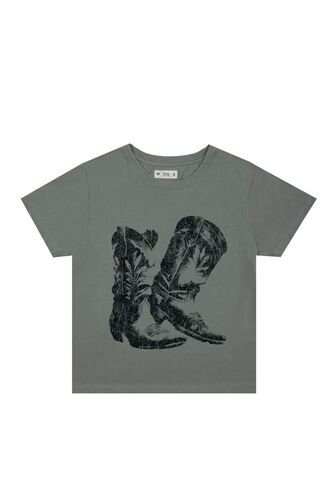 Tennis Camiseta Gris Estampada Para Mujer Tennis