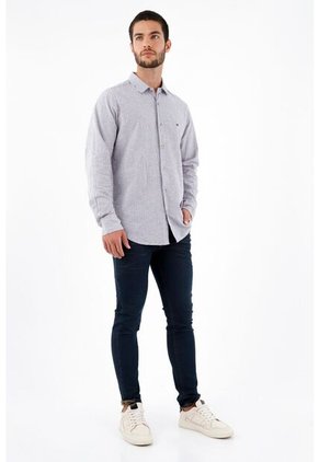 Tennis Camisa Preteñida Azul Para Hombre