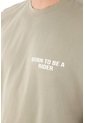 Camiseta Manga Corta Verde Para Hombre de Tennis
