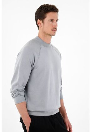 Buzo Azul Con Estampado En Espalda Para Hombre