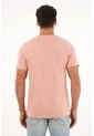 Camiseta Rosada Manga Corta Para Hombre de Tennis