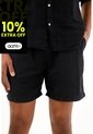 Tennis Bermuda Negra Con Bolsillos En Costados Para Hombre de Tennis
