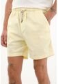 Tennis Bermuda Con Pretina Enresortada Amarillo Claro Para Hombre de Tennis