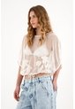 Tennis Camisa Con Recogido En Ruedo Crudo Para Mujer de Tennis
