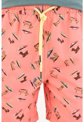 Pantaloneta De Baño Con Estampado Perro Salchicha Para Niño