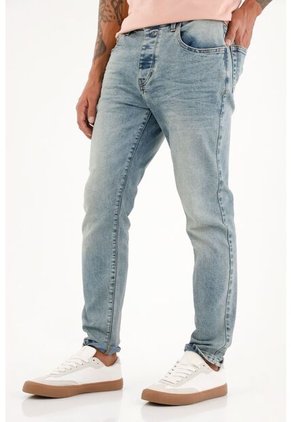 Tennis Jean Skinny Cinco Bolsillos Azul Para Hombre