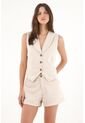 Tennis Chaleco En Tela Suede Crudo Para Mujer de Tennis