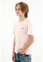 Camiseta Rosada Manga Corta Para Niño de Tennis