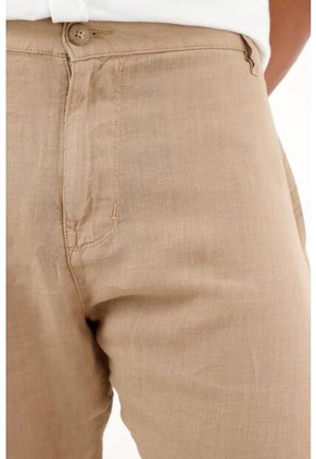 Tennis Pantalón Tipo Chino Crudo En Lino 100% Para Hombre