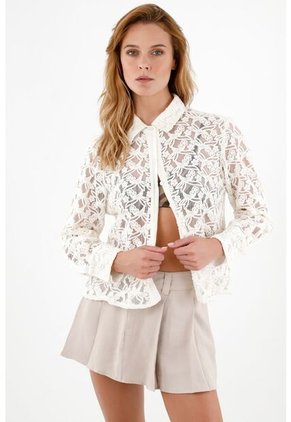 Tennis Camisa Crudo Tejida Para Mujer