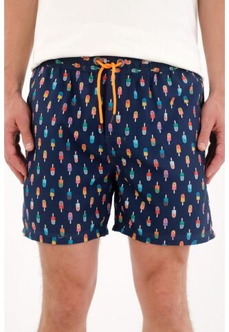 Tennis Pantaloneta De Baño Con Estampado De Paletas Para Hombre Tennis