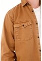 Tennis Chaqueta Tipo Camisa Con Efecto Vintage Café Para Hombre de Tennis