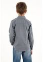 Camisa Oxford Manga Larga Azul Para Niño de Tennis