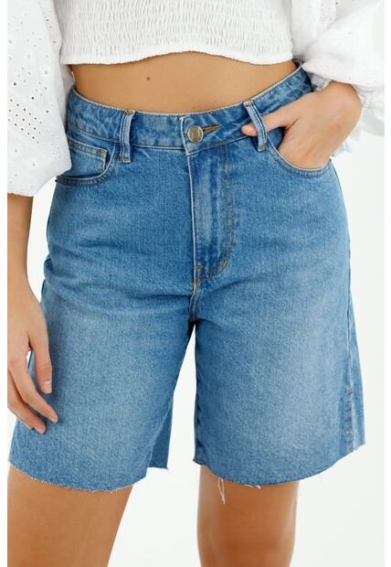 Short Tipo Bermuda De Mujer, Silueta De Corte En A, Tiro Alto, Tono Medio -  Compra Ahora | Dafiti Colombia